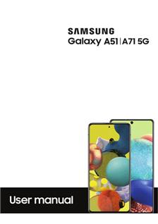 Samsung Galaxy A71 5G manual. Camera Instructions.